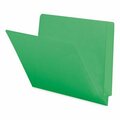 Smead Smead, REINFORCED END TAB COLORED FOLDERS, STRAIGHT TAB, LETTER SIZE, GREEN, 100PK 25110